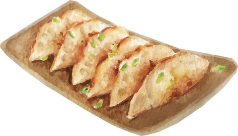 Realitic Watercolor Mandu Digital Illustration